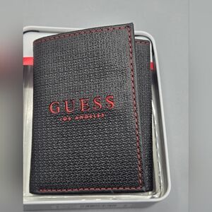 GUESS Black and Red Men's Wallet